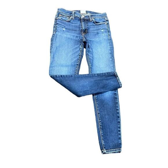 Hudson Distressed Nico Mid Rise Super Skinny Jeans Size 27 - Picture 2 of 4